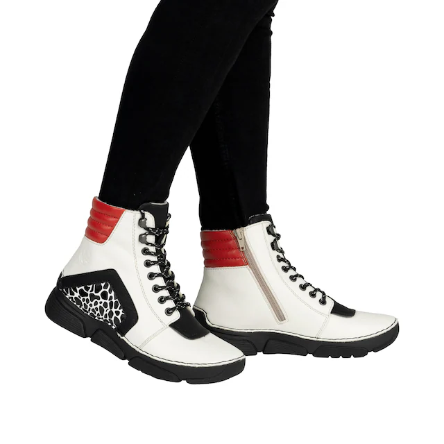 Rieker Sneakerboots Schnürboots, Schnürstiefelette mit zusätzlichem Innenreißverschluss
