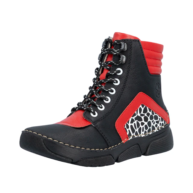 Rieker Sneakerboots Schnürboots, Schnürstiefelette mit zusätzlichem Innenreißverschluss