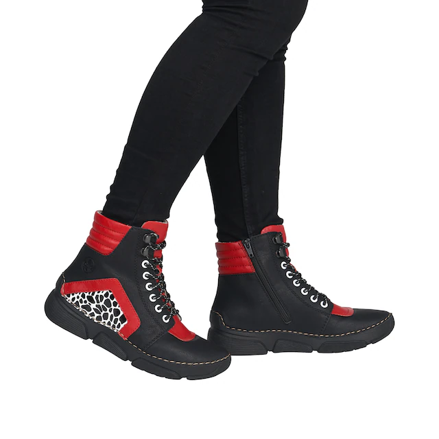 Rieker Sneakerboots Schnürboots, Schnürstiefelette mit zusätzlichem Innenreißverschluss