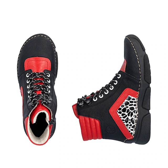 Rieker Sneakerboots Schnürboots, Schnürstiefelette mit zusätzlichem Innenreißverschluss