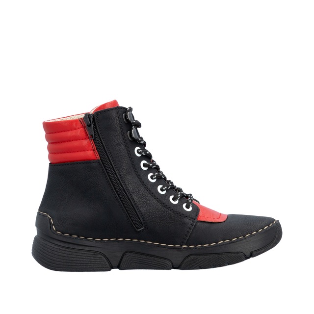 Rieker Sneakerboots Schnürboots, Schnürstiefelette mit zusätzlichem Innenreißverschluss