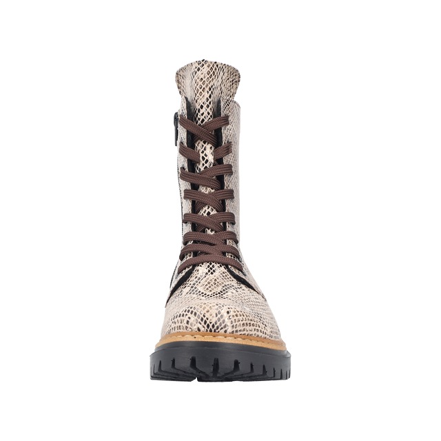 Rieker Schnürboots Schnürstiefelette, Profilsohle, in veganer Verarbeitung