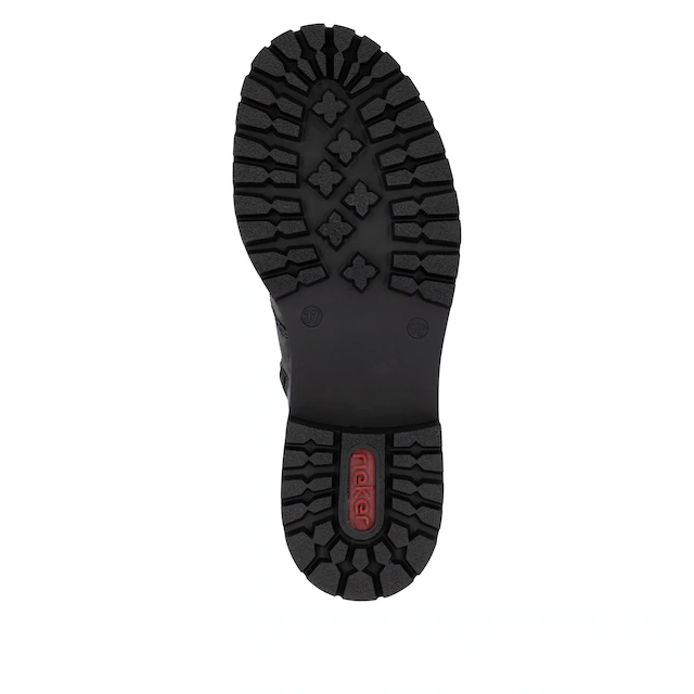 Rieker Schnürboots Schnürstiefelette, Profilsohle, in veganer Verarbeitung