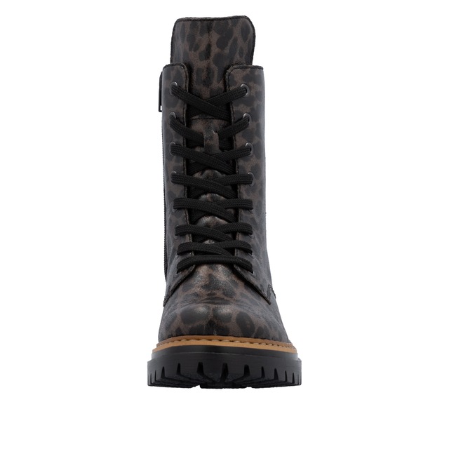 Rieker Schnürboots Schnürstiefelette, Profilsohle, in veganer Verarbeitung