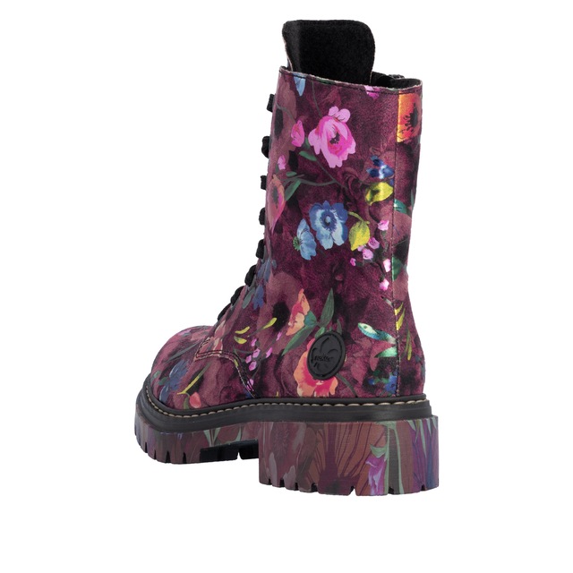 Rieker Schnürboots Schnürstiefelette, Profilsohle, in veganer Verarbeitung