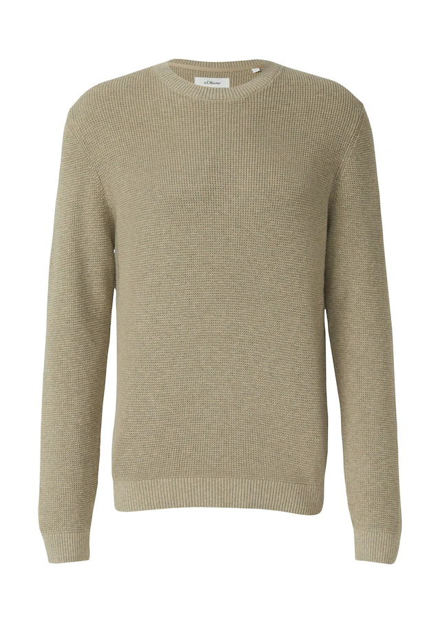 s.Oliver Strickpullover langarm, Grob-Strick