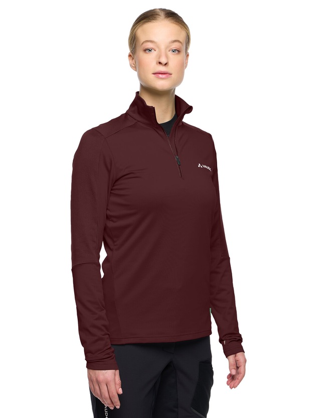 VAUDE Langarmshirt »WOMEN'S LIVIGNO HALFZIP II« mit Reißverschluss, hoch geschlossener Ausschnitt, Langarmshirt