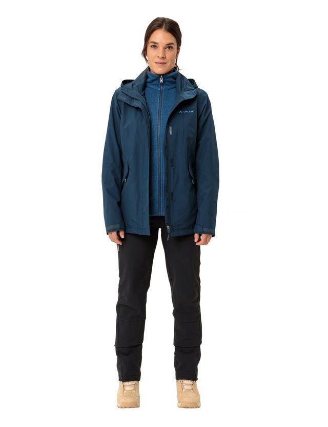VAUDE 3-in-1-Funktionsjacke »WOMEN'S ROSEMOOR 3IN1 JACKET II« 2 Stk. tlg. wasserdicht, winddicht, atmungsaktiv