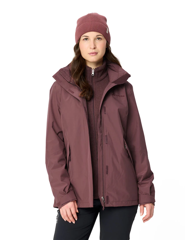 VAUDE 3-in-1-Funktionsjacke »WOMEN'S ROSEMOOR 3IN1 JACKET II« 2 Stk. tlg. wasserdicht, winddicht, atmungsaktiv
