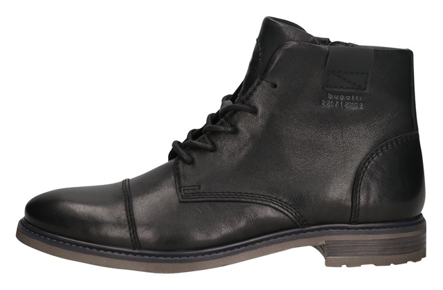 bugatti Schnürboots Stiefel, Schnürstiefelette, Business-Boots mit Reißverschluss