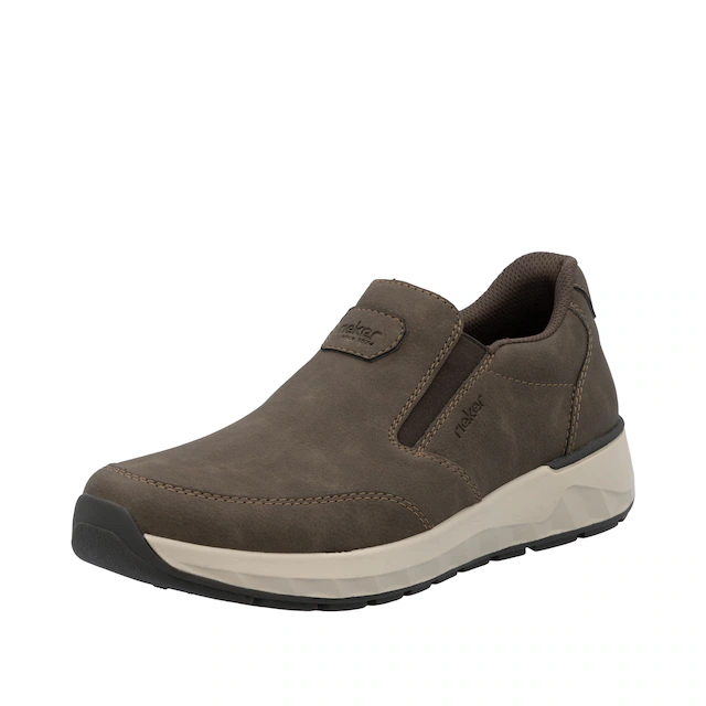 Rieker Slipper Schlupfschuh, Halbschuh, Slip-on Sneaker mit Ziernähte