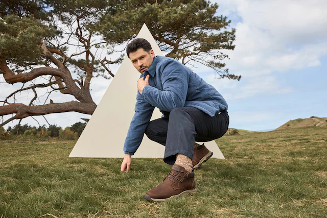 Rieker Schnürboots Stiefelette, Casual Boots mit Schaftrandpolsterung, TEX-Membran