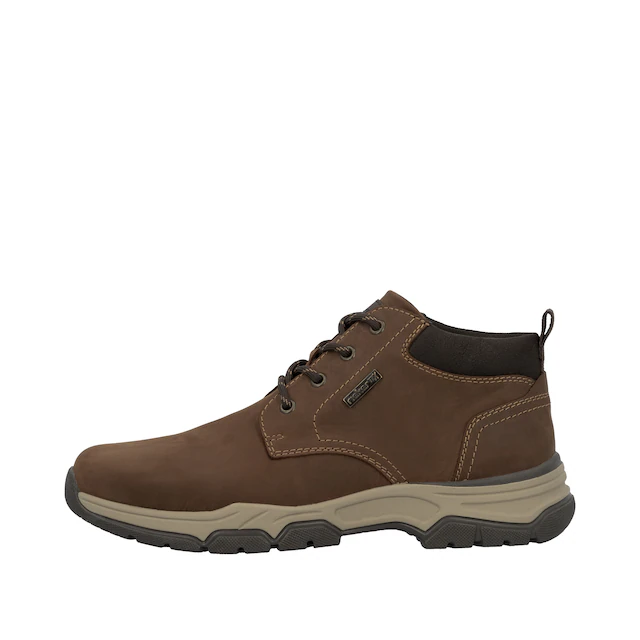 Rieker Schnürboots Stiefelette, Casual Boots mit Schaftrandpolsterung, TEX-Membran
