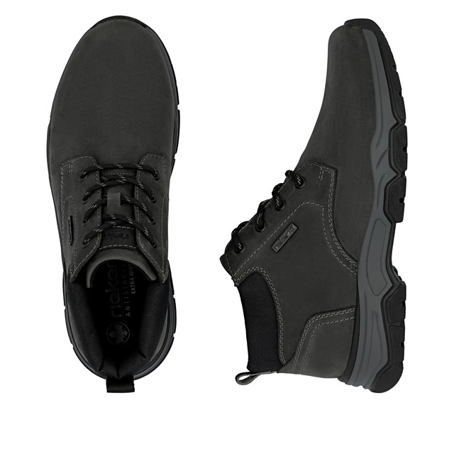 Rieker Schnürboots Stiefelette, Casual Boots mit Schaftrandpolsterung, TEX-Membran