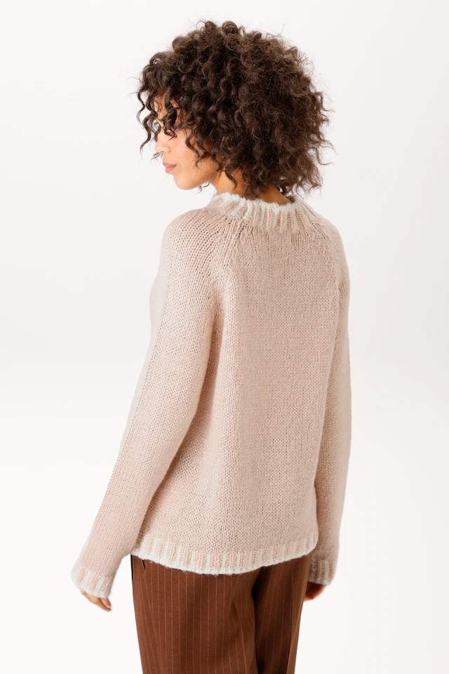 Aniston CASUAL Strickpullover mit gemusterten Bündchen