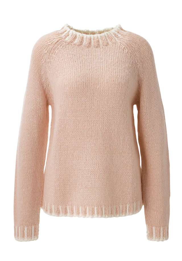 Aniston CASUAL Strickpullover mit gemusterten Bündchen