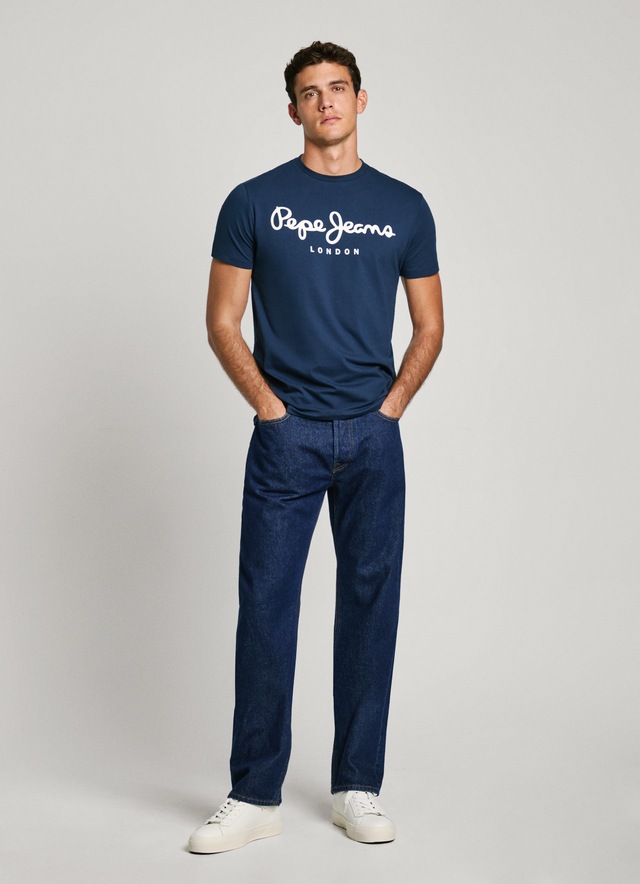 Pepe Jeans T-Shirt mit Markenprint vorne