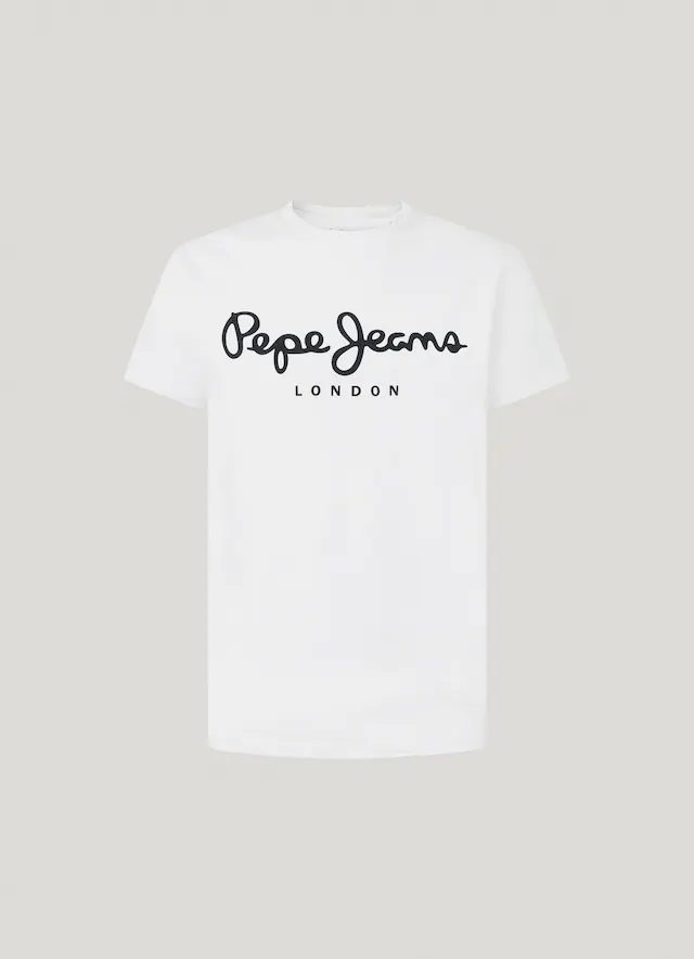 Pepe Jeans T-Shirt mit Markenprint vorne