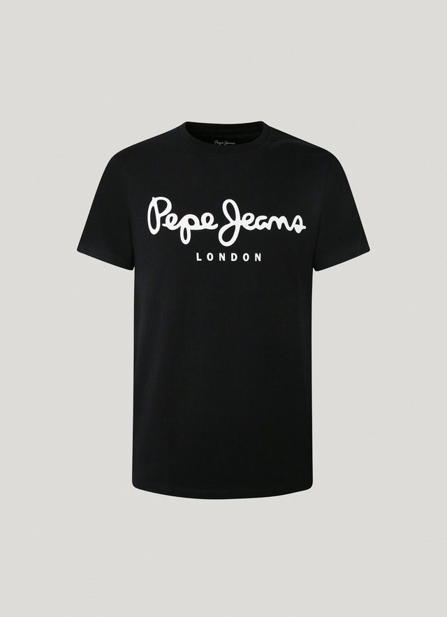 Pepe Jeans T-Shirt mit Markenprint vorne