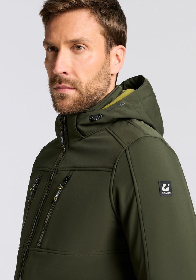 Killtec Softshelljacke »KOW 79 MN SFTSHLL JCKT« mit verstell- und abnehmbarer Kapuze, atmungsaktiv, wasserabweisend