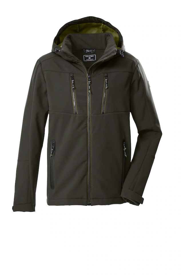 Killtec Softshelljacke »KOW 79 MN SFTSHLL JCKT« mit verstell- und abnehmbarer Kapuze, atmungsaktiv, wasserabweisend