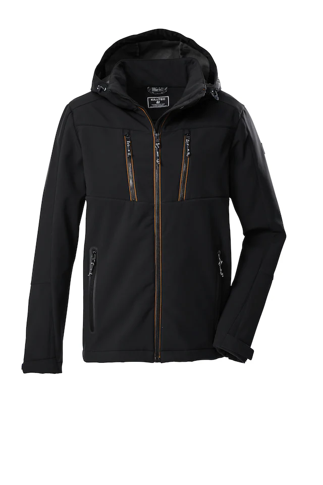 Killtec Softshelljacke »KOW 79 MN SFTSHLL JCKT« mit verstell- und abnehmbarer Kapuze, atmungsaktiv, wasserabweisend