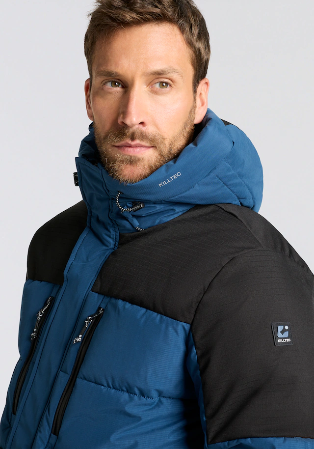 Killtec Steppjacke »KOW 88 MN QLTD JCKT« mit verstellbarer Kapuze, atmungsaktiv, wasser- und windabweisend