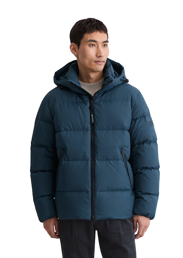 Marc O'Polo Daunenjacke mit Kapuze mit 2-Wege-Zipper und abnehmbarer Kapuze