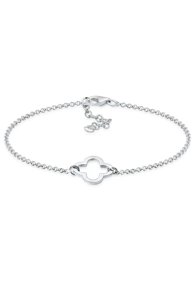 Elli Armkette »Armband Kleeblatt Glücksbringer 925 Silber«