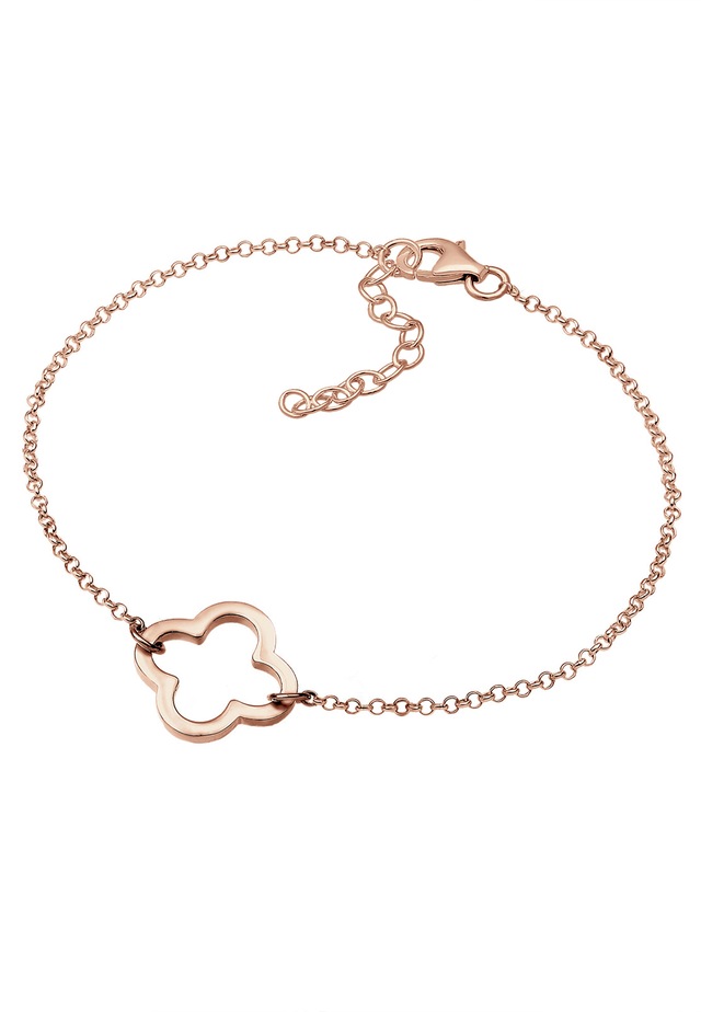 Elli Armkette »Armband Kleeblatt Glücksbringer 925 Silber«