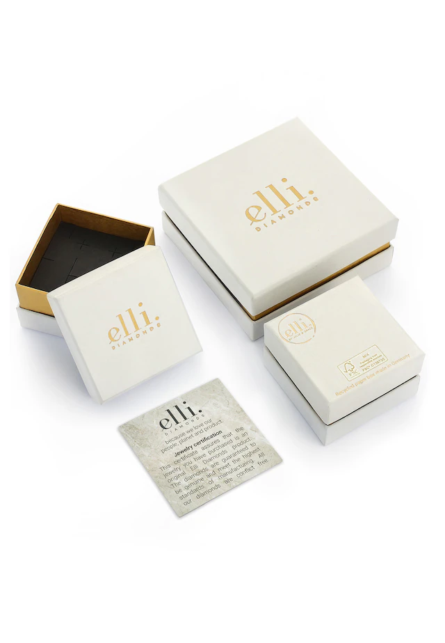 Elli DIAMONDS Armkette »Armband Herz Diamant Weiß Brillantschliff (0.015 ct) 925 Sterling Silber«