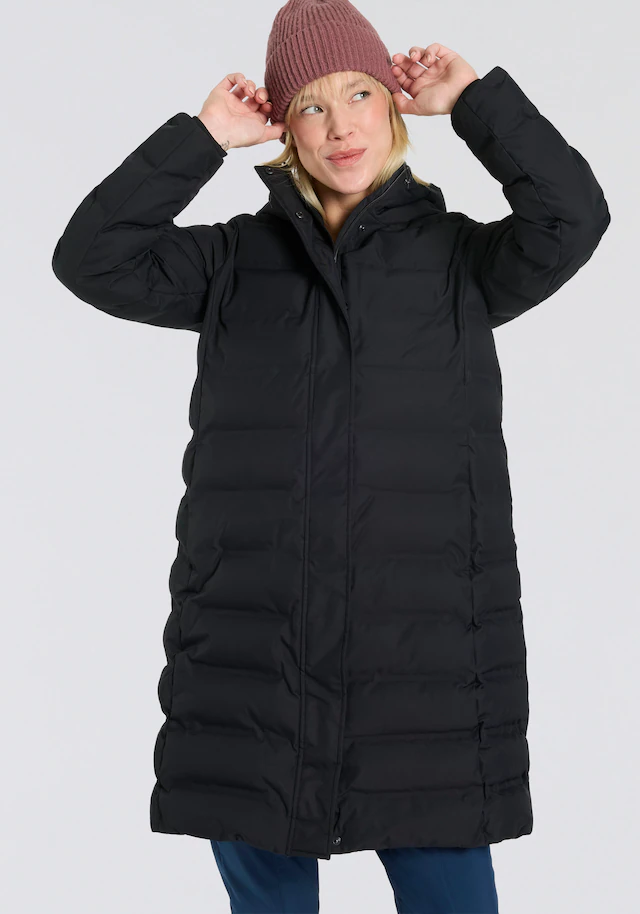CMP Wintermantel »WOMAN COAT FIX HOOD« wärmend, winddicht, wasserabweisend, mit Kapuze, aus Polyester