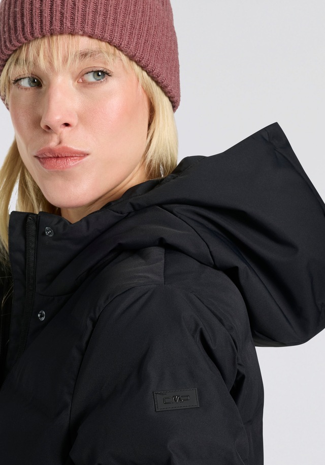 CMP Wintermantel »WOMAN COAT FIX HOOD« wärmend, winddicht, wasserabweisend, mit Kapuze, aus Polyester