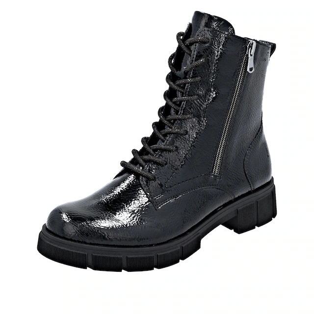 Remonte Schnürstiefelette Schnürboots, Stiefelette, Profilsohle, mit Glitzer-Schnürsenkel