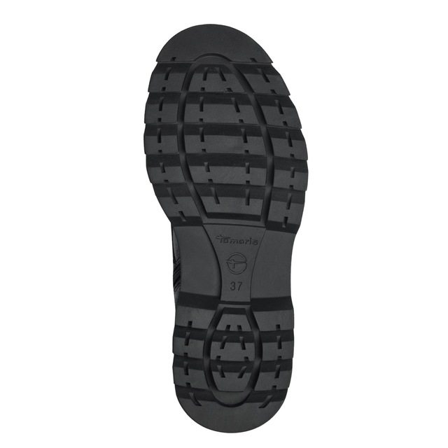 Tamaris Schnürstiefelette , Blockabsatz, Schnürboots mit trendiger Prägung