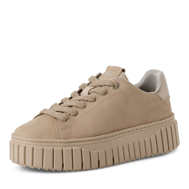 Tamaris Plateausneaker Freizeitschuh, Halbschuh, Schnürschuh mit Eye-Catcher Plateau