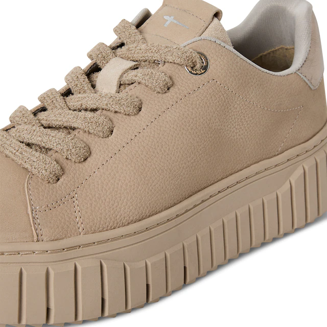 Tamaris Plateausneaker Freizeitschuh, Halbschuh, Schnürschuh mit Eye-Catcher Plateau