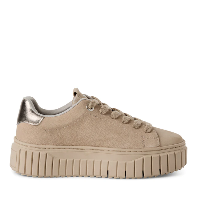 Tamaris Plateausneaker Freizeitschuh, Halbschuh, Schnürschuh mit Eye-Catcher Plateau
