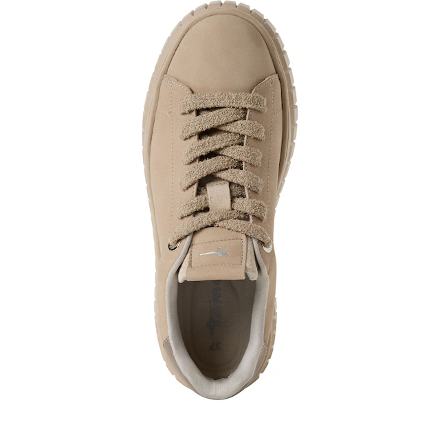 Tamaris Plateausneaker Freizeitschuh, Halbschuh, Schnürschuh mit Eye-Catcher Plateau