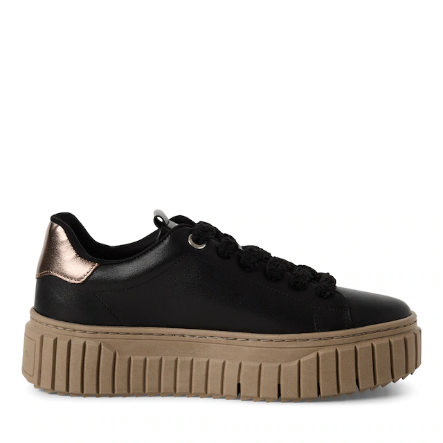 Tamaris Plateausneaker Freizeitschuh, Halbschuh, Schnürschuh mit Eye-Catcher Plateau