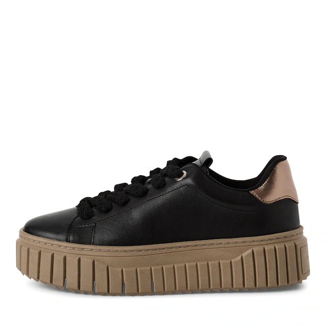 Tamaris Plateausneaker Freizeitschuh, Halbschuh, Schnürschuh mit Eye-Catcher Plateau