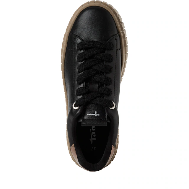 Tamaris Plateausneaker Freizeitschuh, Halbschuh, Schnürschuh mit Eye-Catcher Plateau