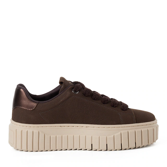 Tamaris Plateausneaker Freizeitschuh, Halbschuh, Schnürschuh mit Eye-Catcher Plateau