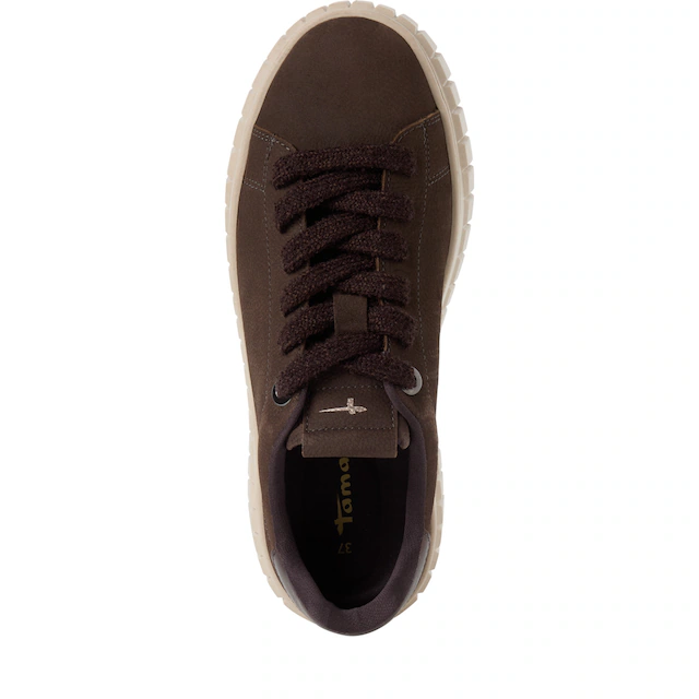 Tamaris Plateausneaker Freizeitschuh, Halbschuh, Schnürschuh mit Eye-Catcher Plateau