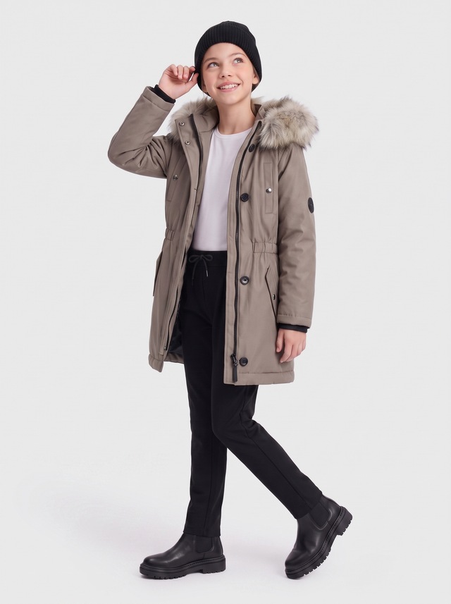 KIDS ONLY Parka »KOGIRIS FUR PARKA OTW NOOS« mit Kapuze Kunstfaser, regular fit