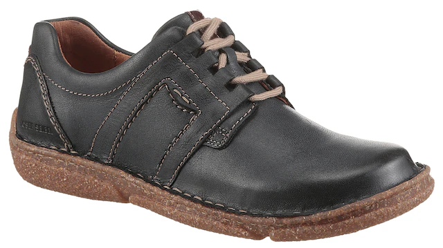 Josef Seibel Schnürschuh »Neele 44« Freizeitschuh, Komfortschuh mit Wechselfußbett aus Leder