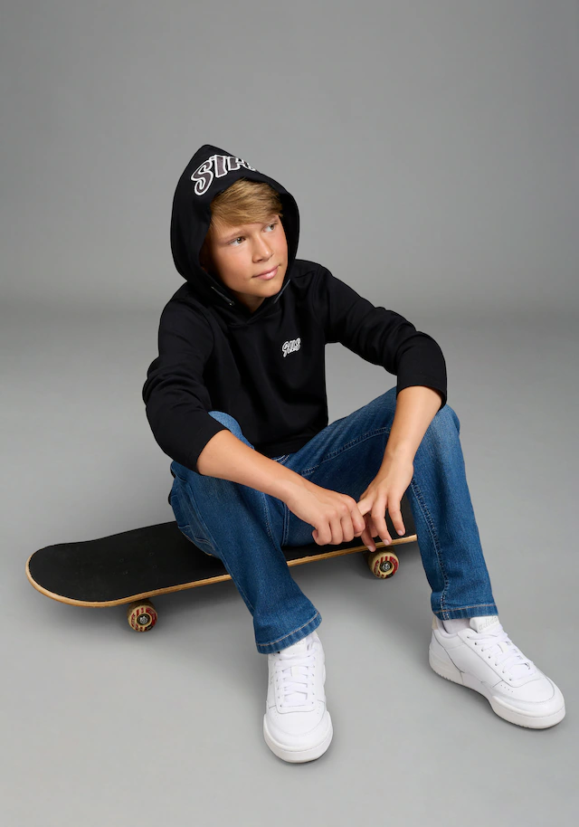 H.I.S Relax-fit-Jeans »H.I.S Stretchjeans in gerader Form für Jungen« Für TEENS. Gerade Jeans in authentischer Waschung