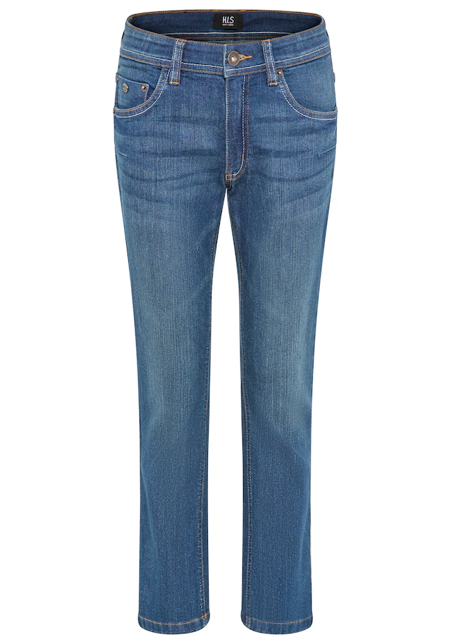 H.I.S Relax-fit-Jeans »H.I.S Stretchjeans in gerader Form für Jungen« Für TEENS. Gerade Jeans in authentischer Waschung