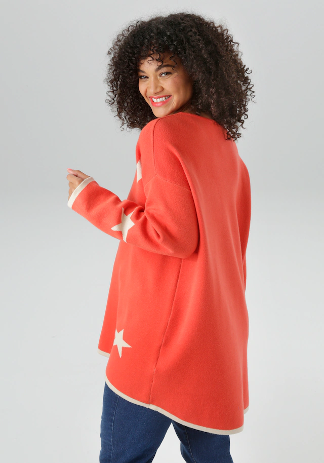 Aniston PLUS Strickpullover Vokuhila - hinten etwas länger geschnitten