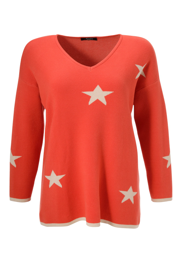 Aniston PLUS Strickpullover Vokuhila - hinten etwas länger geschnitten